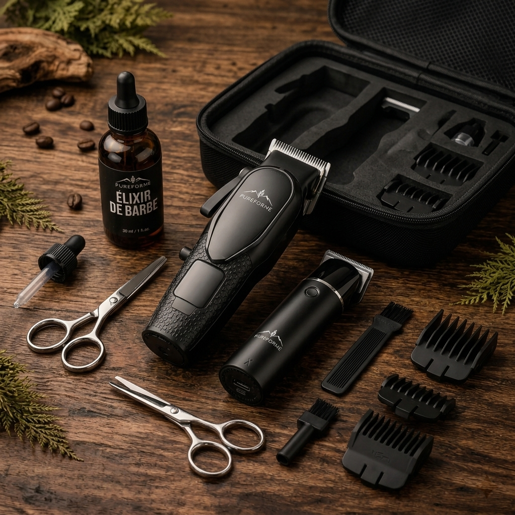 PureForme – Kit Tondeuse Barbe & Cheveux