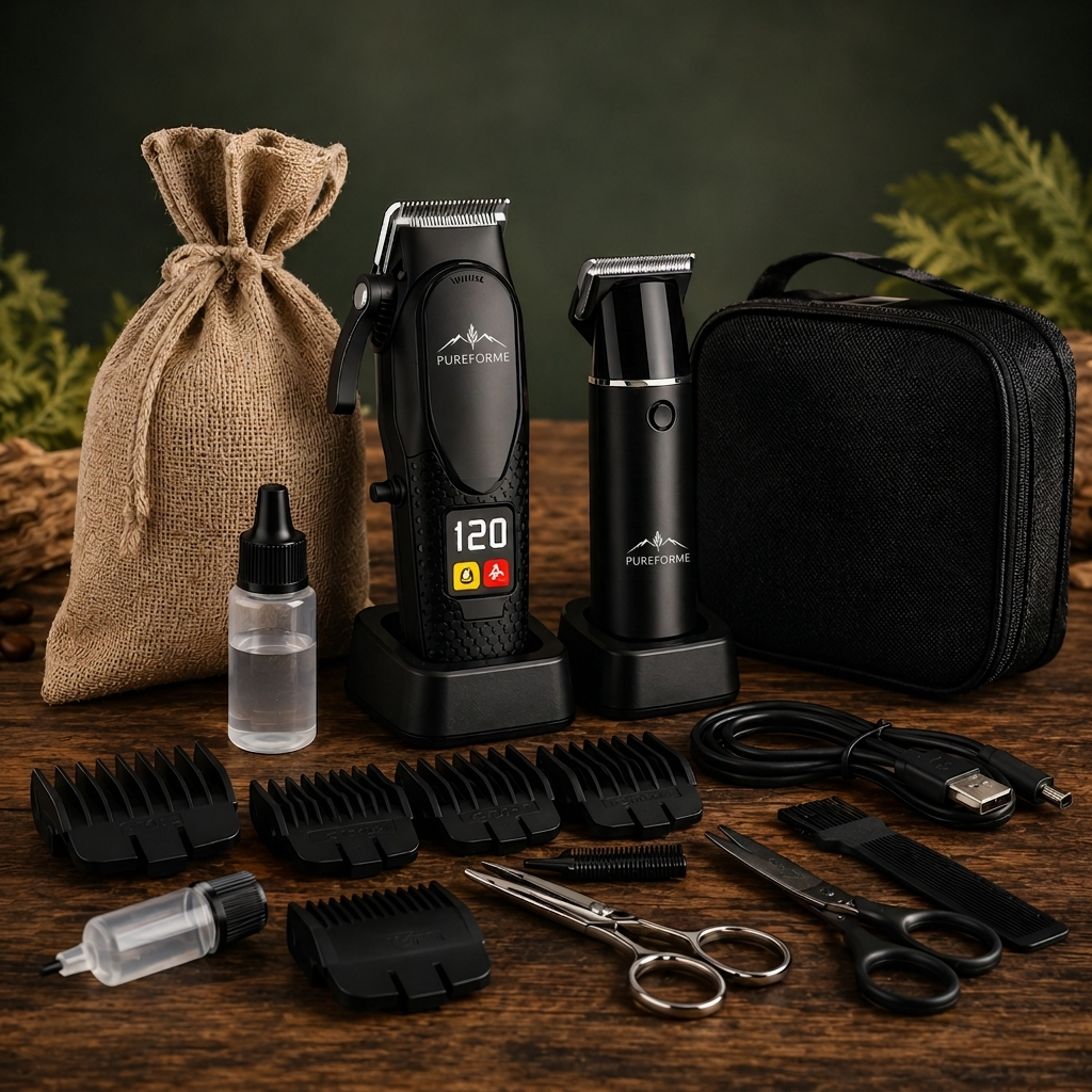 PureForme – Kit Tondeuse Barbe & Cheveux